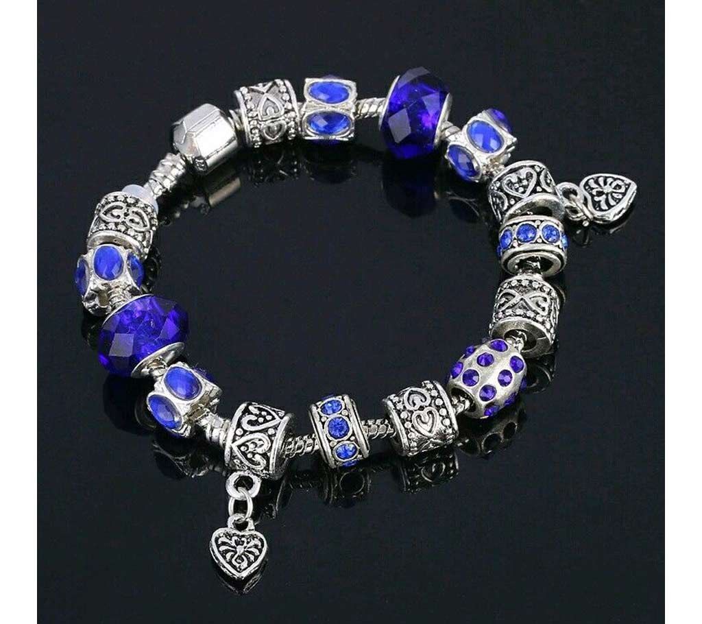 Retro stone and beads setting bracelet