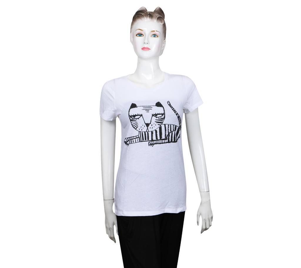 Ladies half sleeve t-shirt