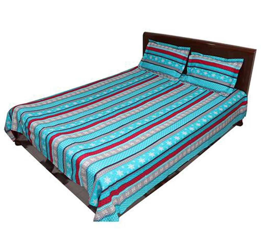 super cotton bed sheet set- 3 pieces 