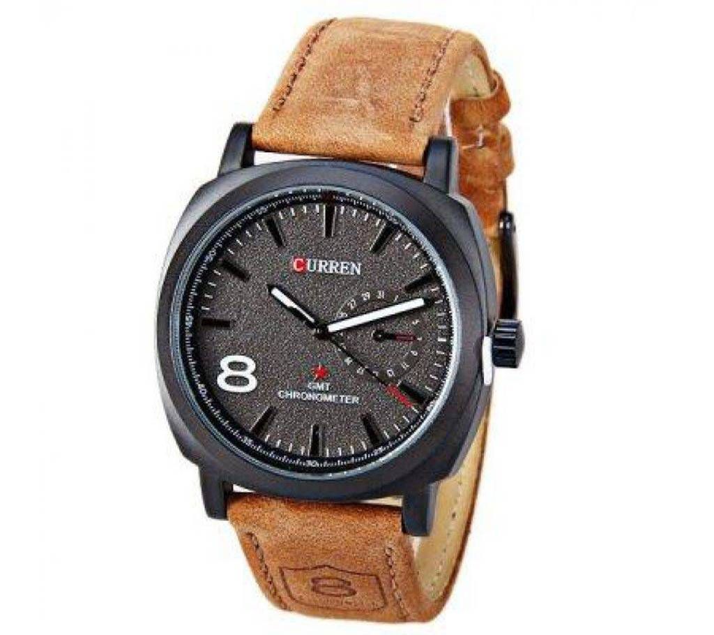 CURREN analogue dial water resistance gents casual wrist watch 