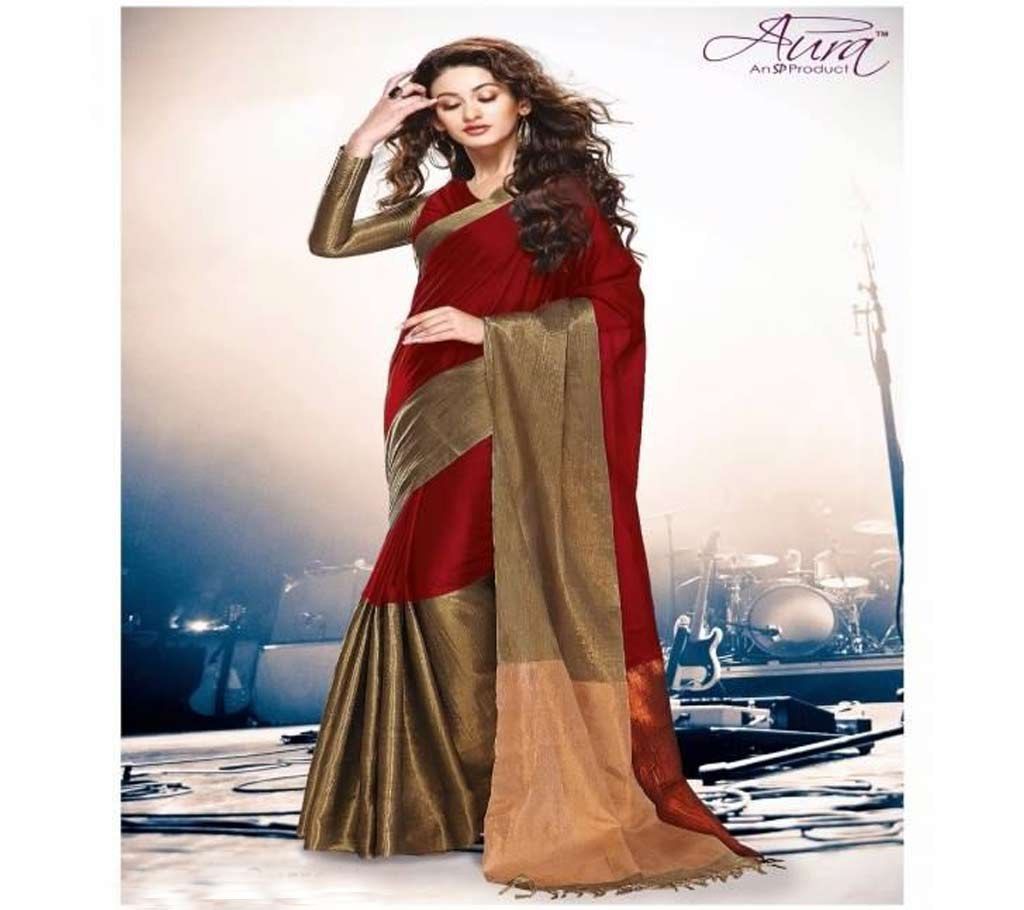 Indian half border kerala silk katan sharee 