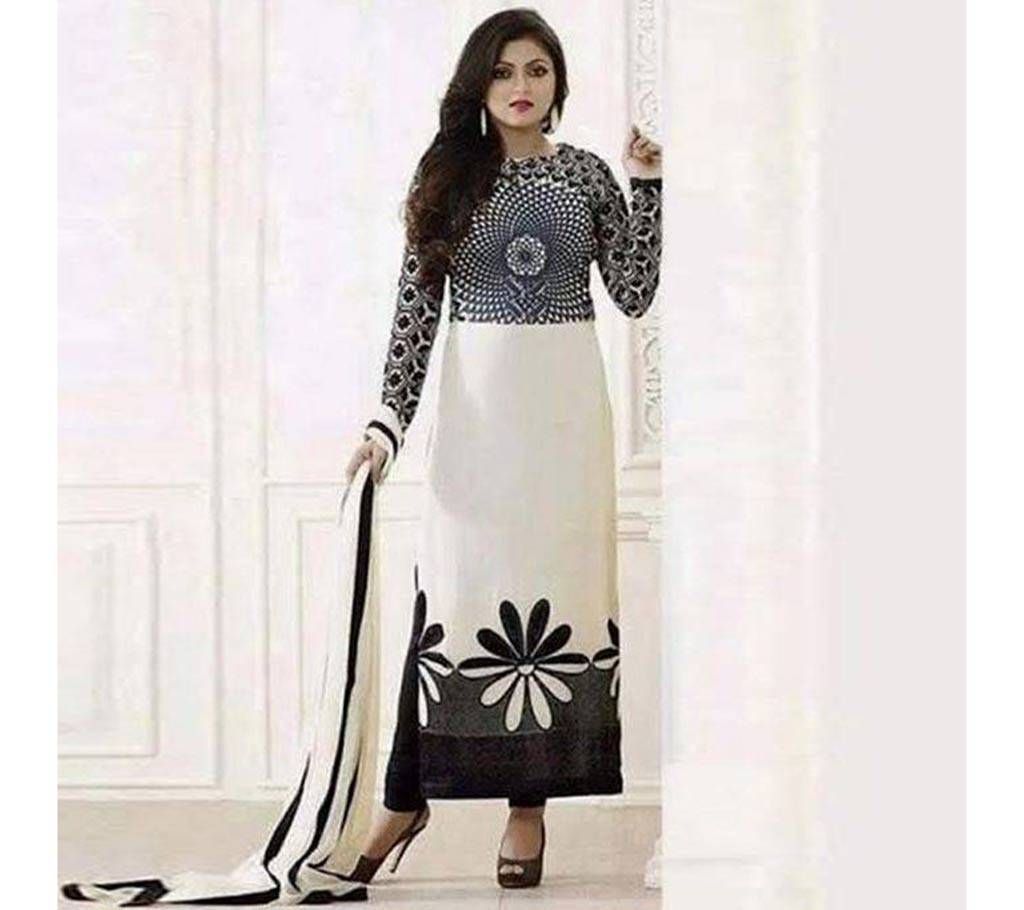Cotton Un-stitched Block Printed salwar kameez- copy 