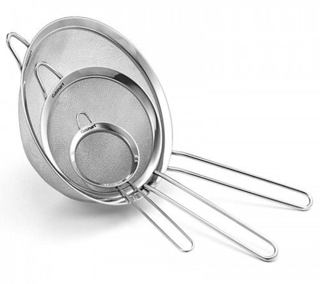 stainless steel strainer- 3 pieces  