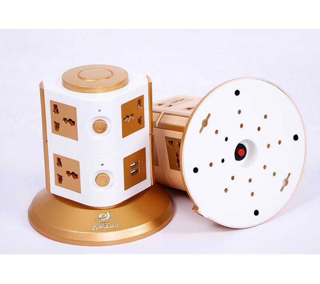 2 layers multi plug (with USB ports)