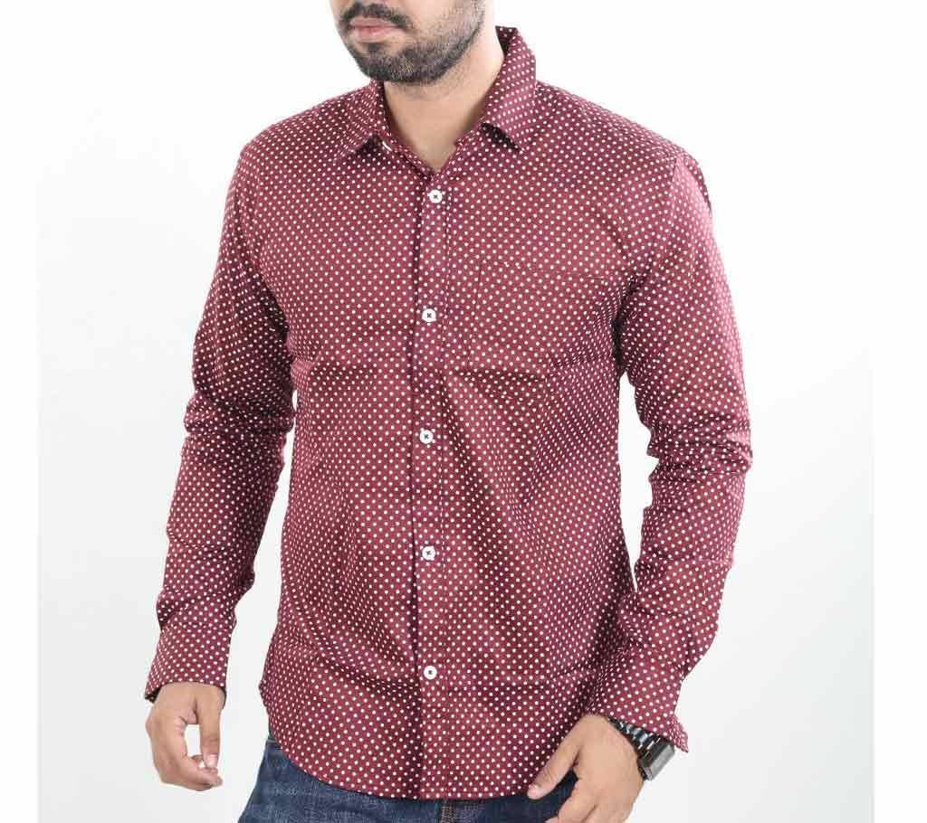 Men's full sleeve cotton shirt