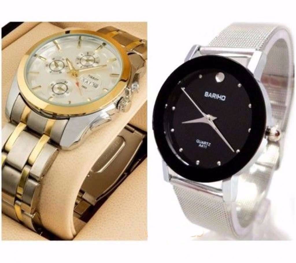 Tissot Gents+Bariho Ladies wrist watch combo 