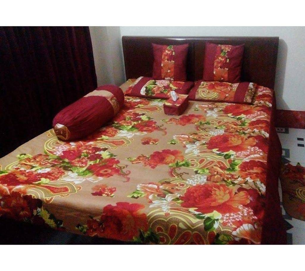 8 pieces comfortable twill bed sheet set 