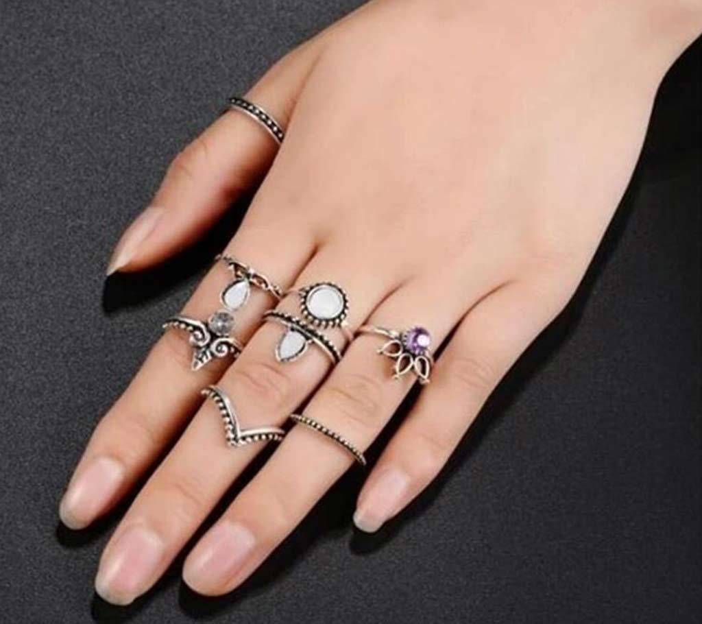8 pcs vintage finger ring 