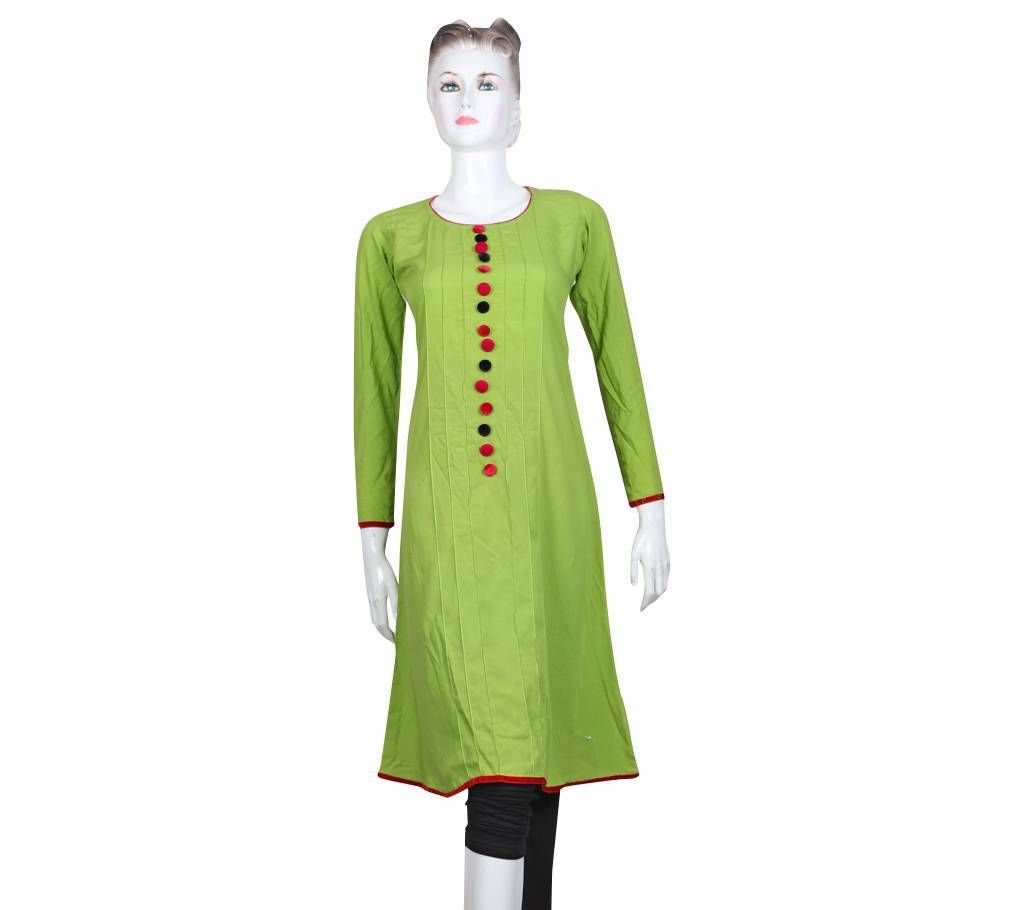Long green kurti