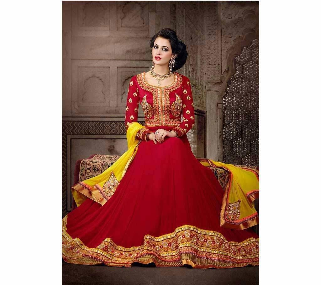 Indian Replica Semi-stitched Embroidered Georgette Long Suit