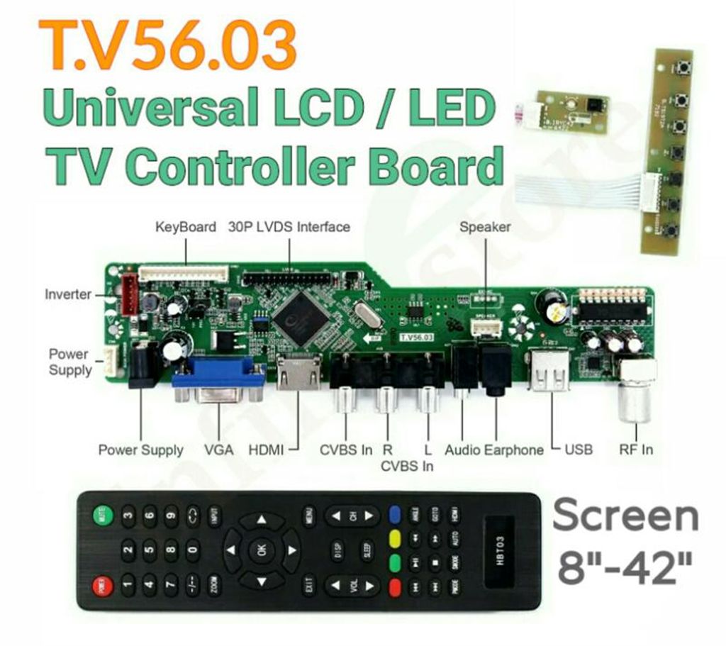 T.V56 Universal LCD LED TV Controller Board