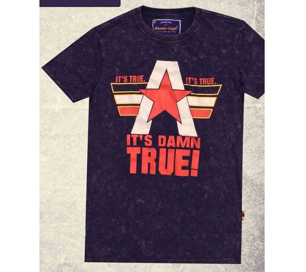 TRUE Gents Half Sleeve Cotton T-shirt 