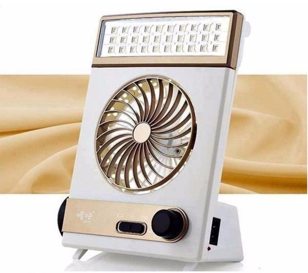 4 in 1 rechargeable fan + torch + LED + power bank