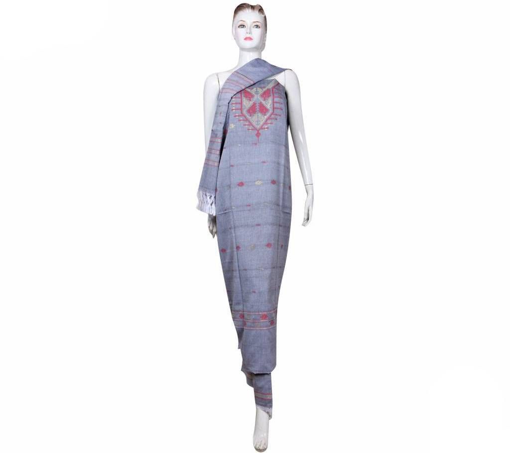 Unstitched Cotton Jamdani Three Piece