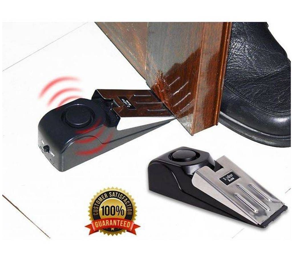 Portable security door stop alarm