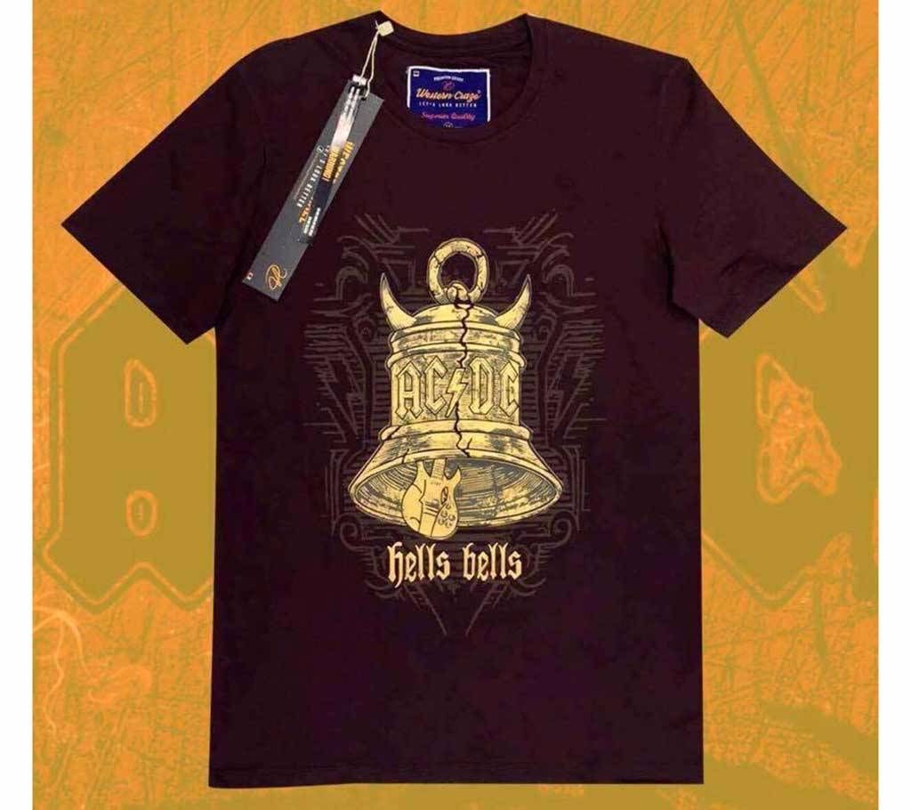 0126 AC/DC BELL Half Sleeve T-Shirt For Men