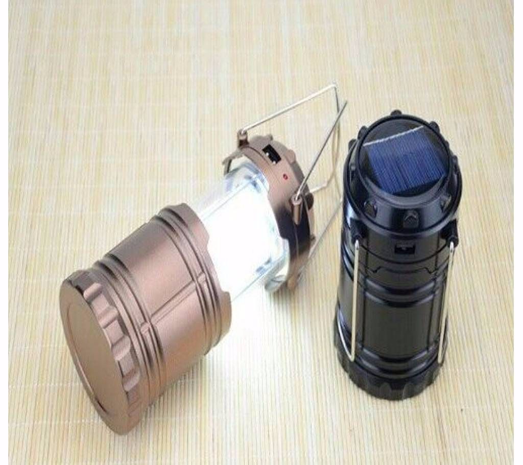 Solar Rechargeable LED Light with Power Bank