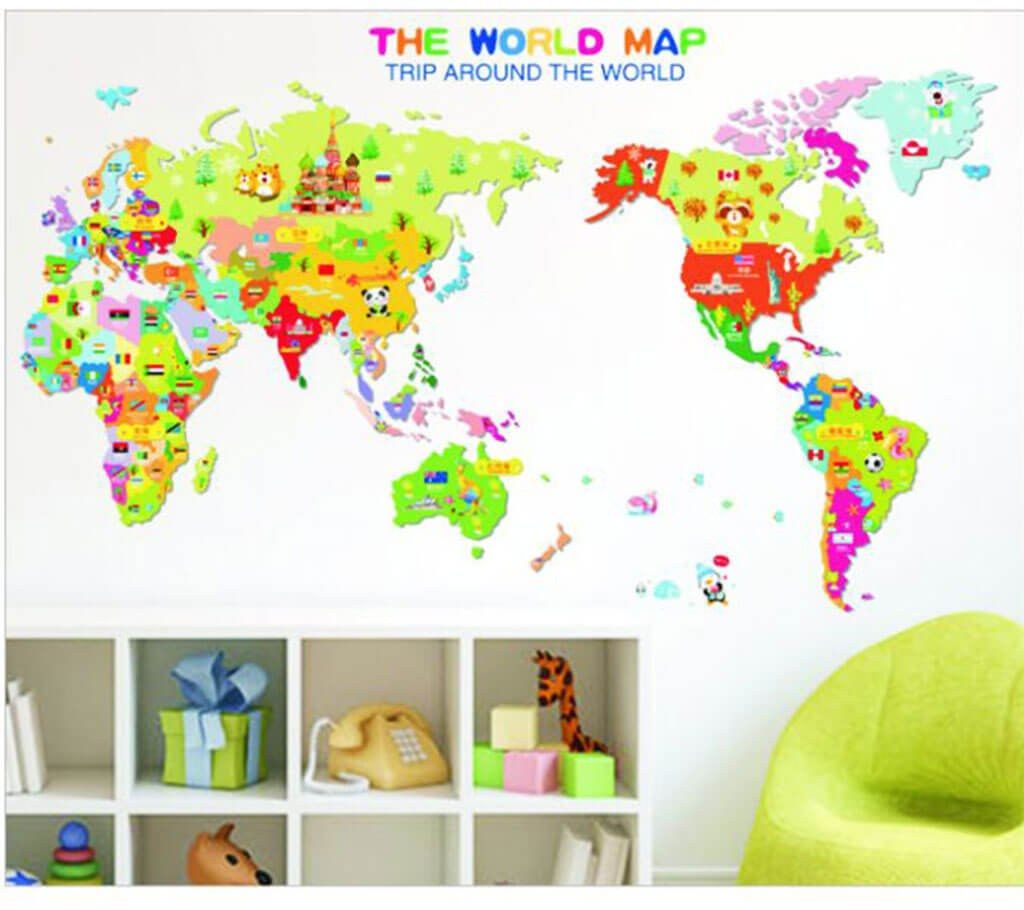 The World Map Wall Sticker 