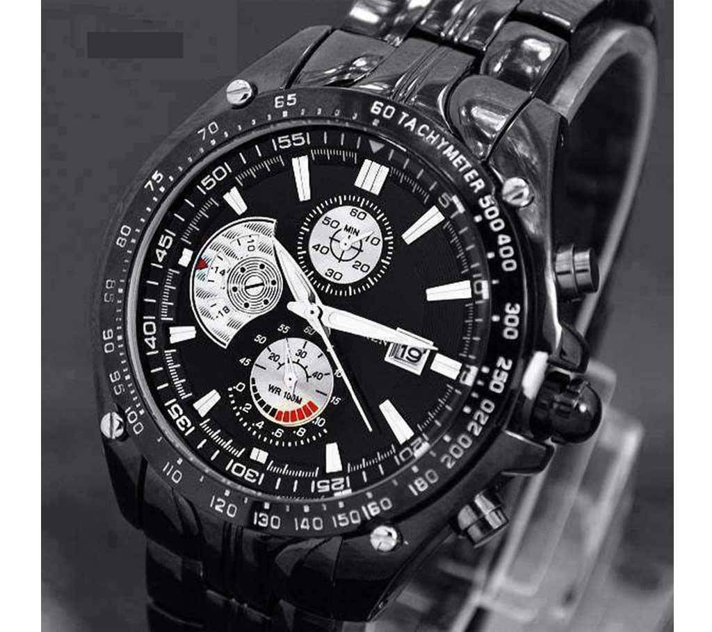 Stainless steel gents watch