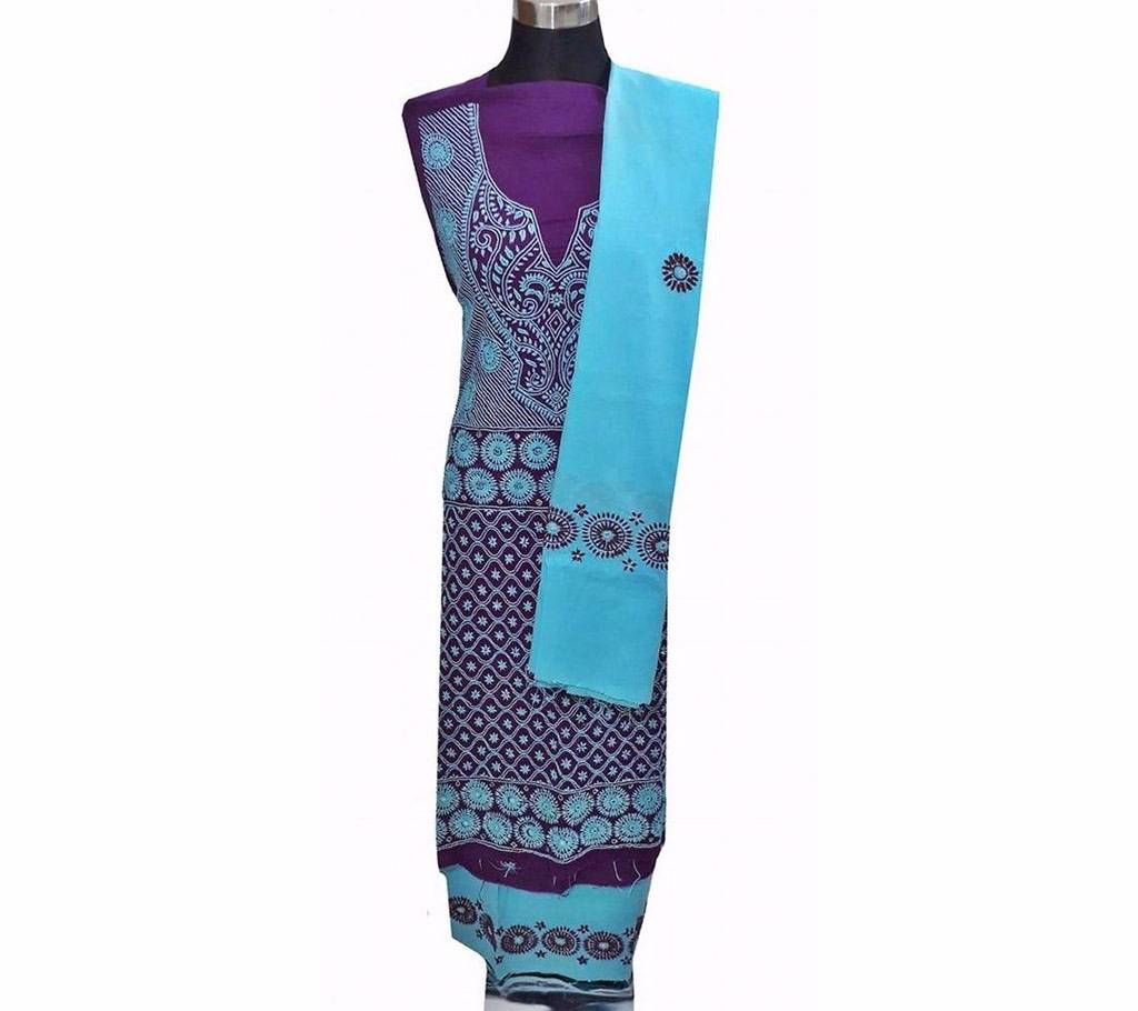 Unstitched Nakshi Three Piece