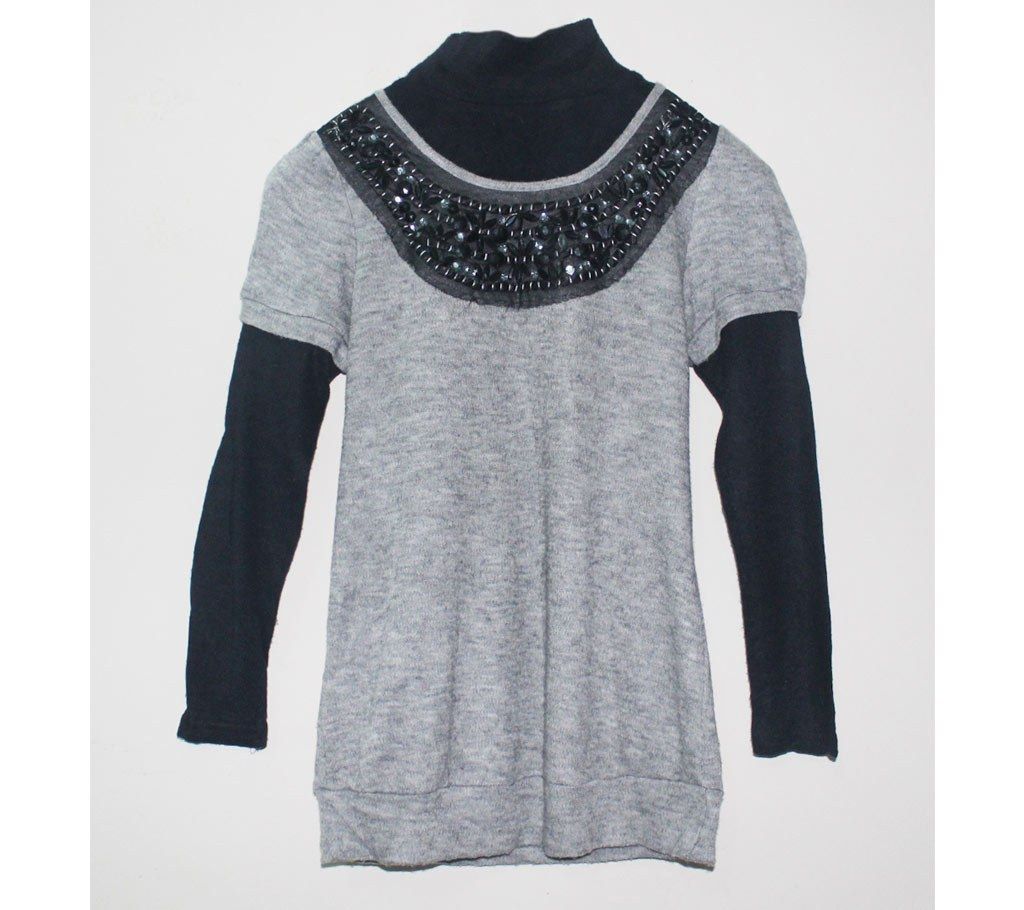 Ladies Full Sleeve Frock Sweater 
