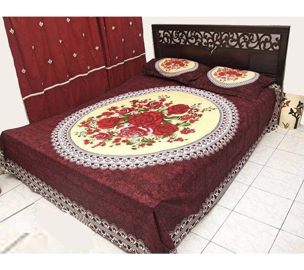Cotton double size bedsheet set