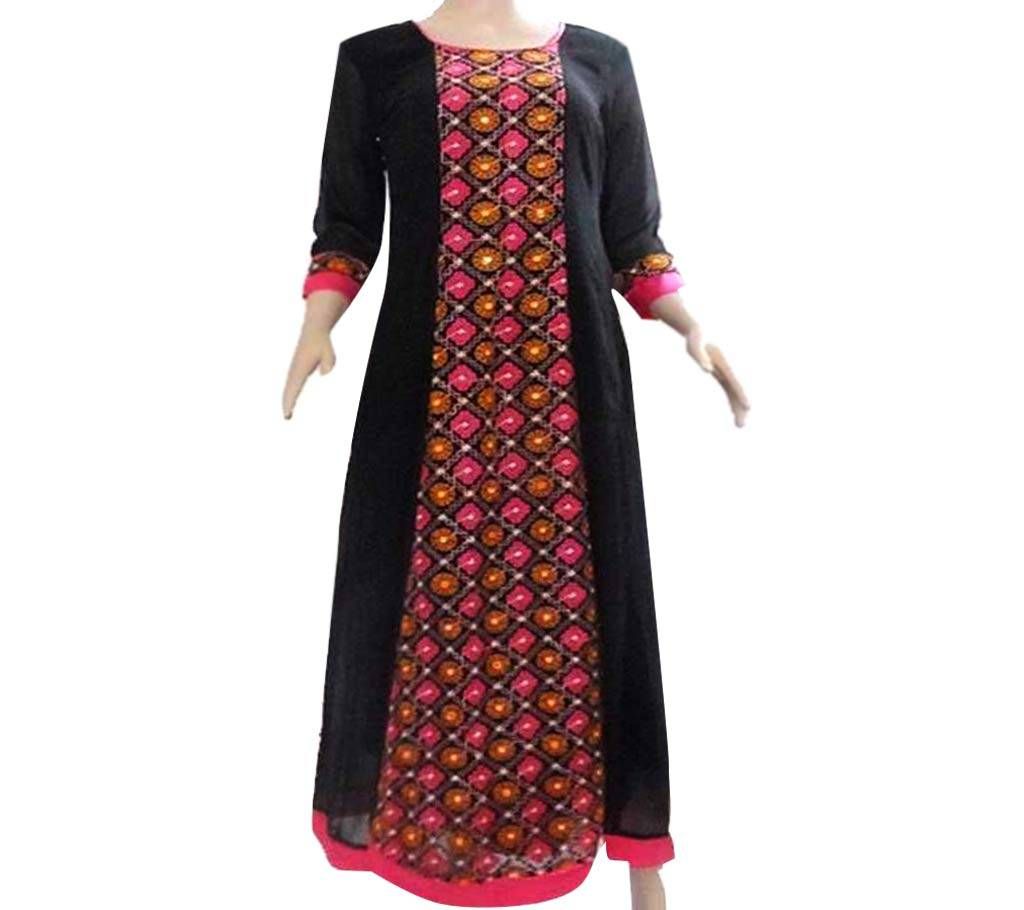 Floor touch long frock 
