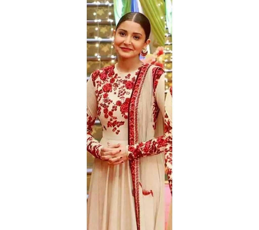 Un stitched Georgette three piece- copy 