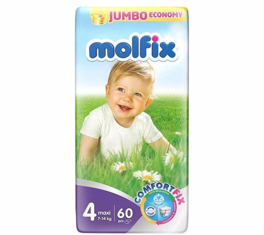 Molfix Twin Midi Belt Diaper 7-14 Kg - 60 pcs 
