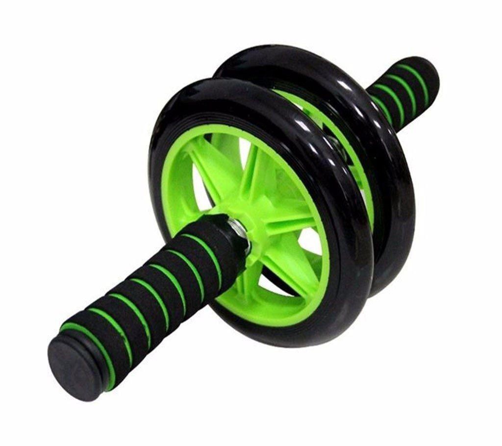 Braked AB wheel for body fitness 