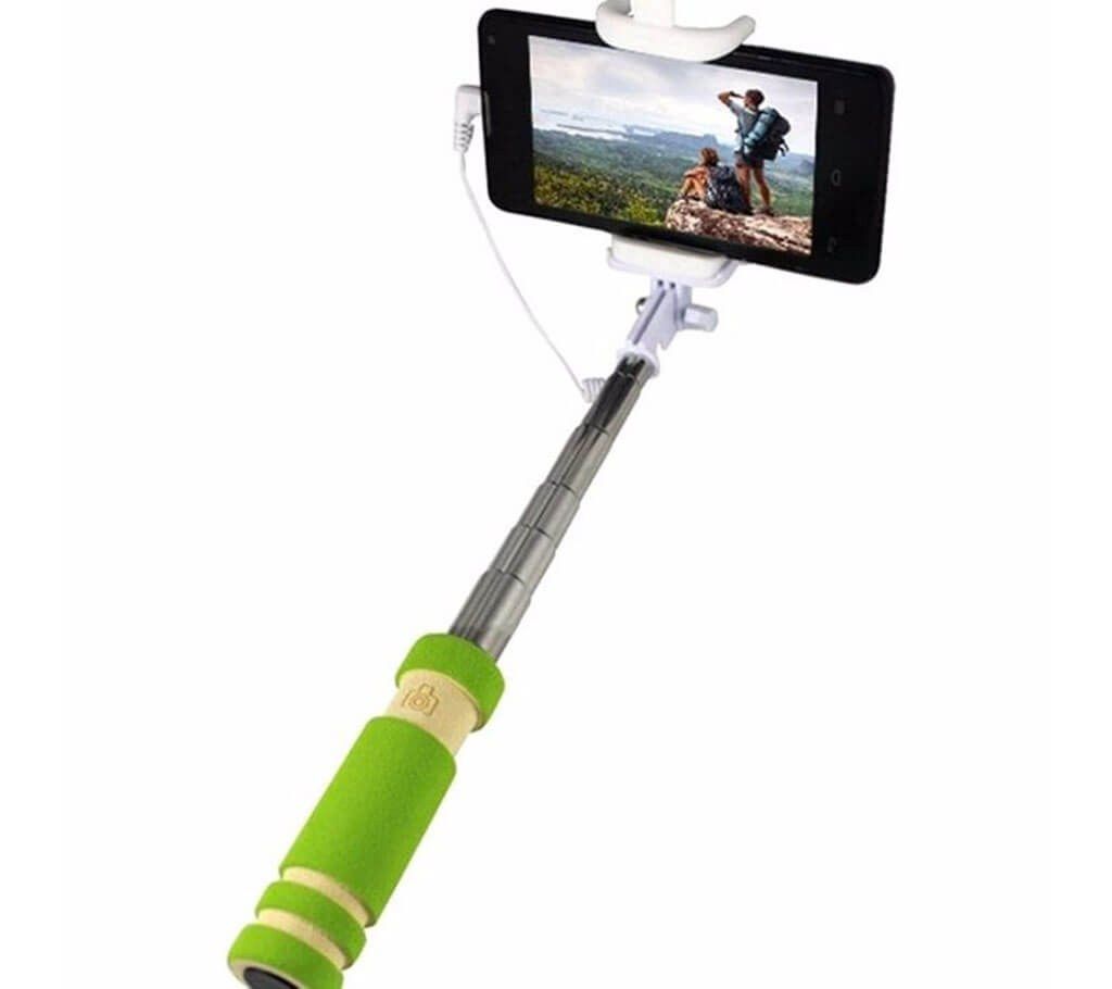 Mini Monopod Selfie Stick – Green 