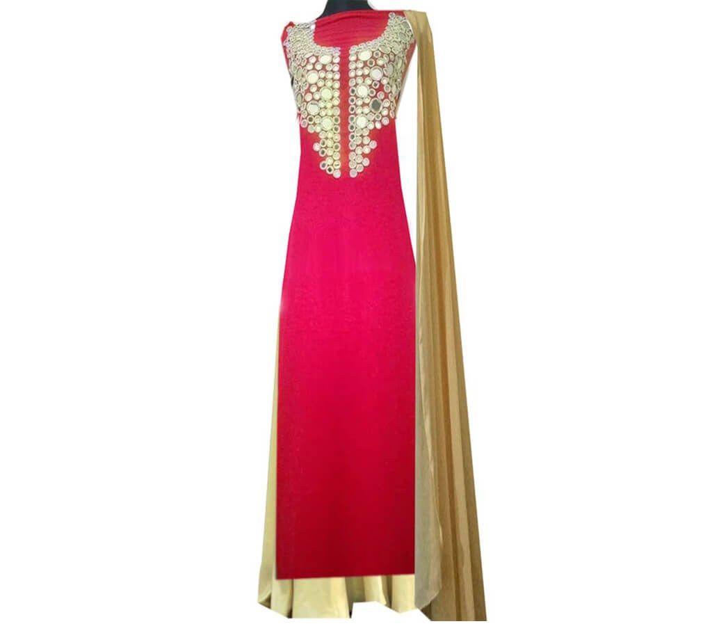 Un stitched weightless Georgette three piece 