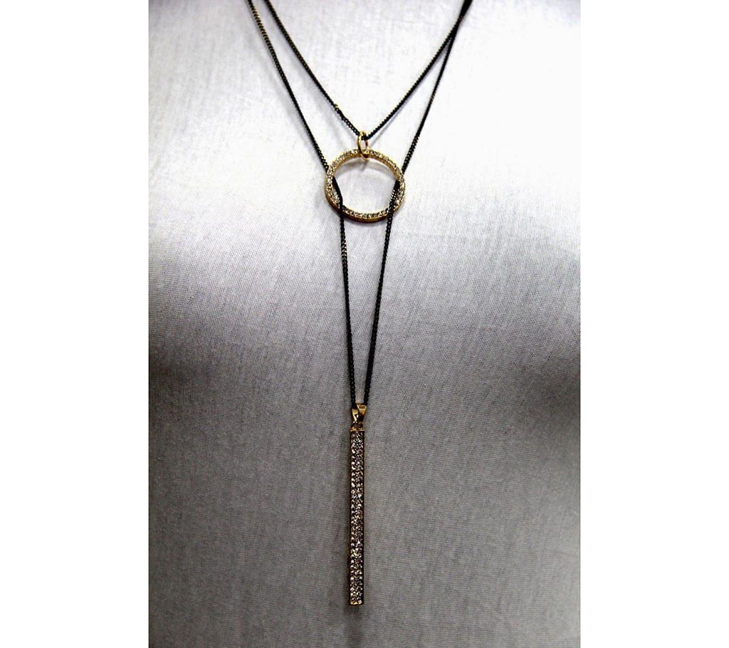 Double layer rhinestone setting pendant