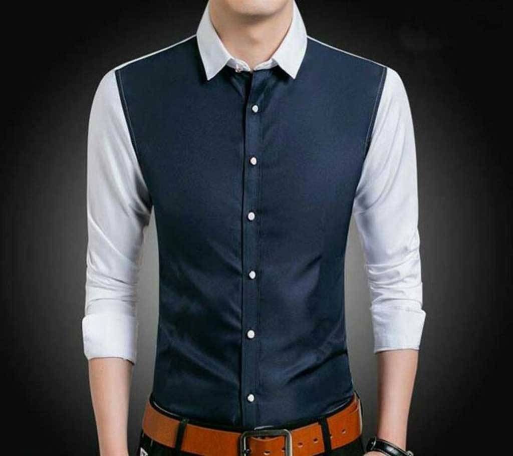 Indian Mixed Cotton Full-Sleeve Casual Shirt