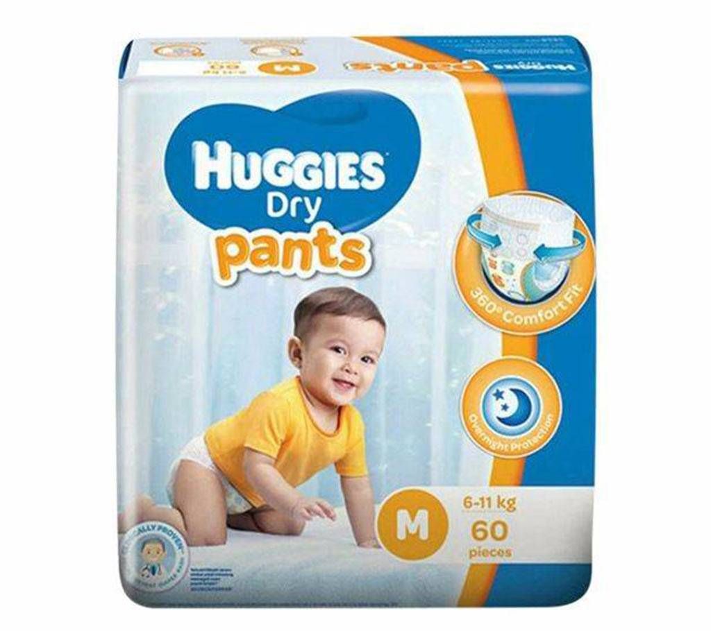 Huggies Dry Pants-60 Pcs -(6-11 Kg)