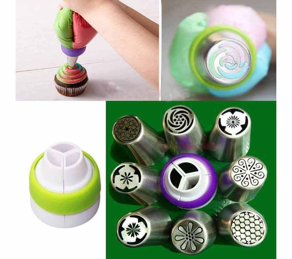 Russian cake decorator nozzle set-8 Piece