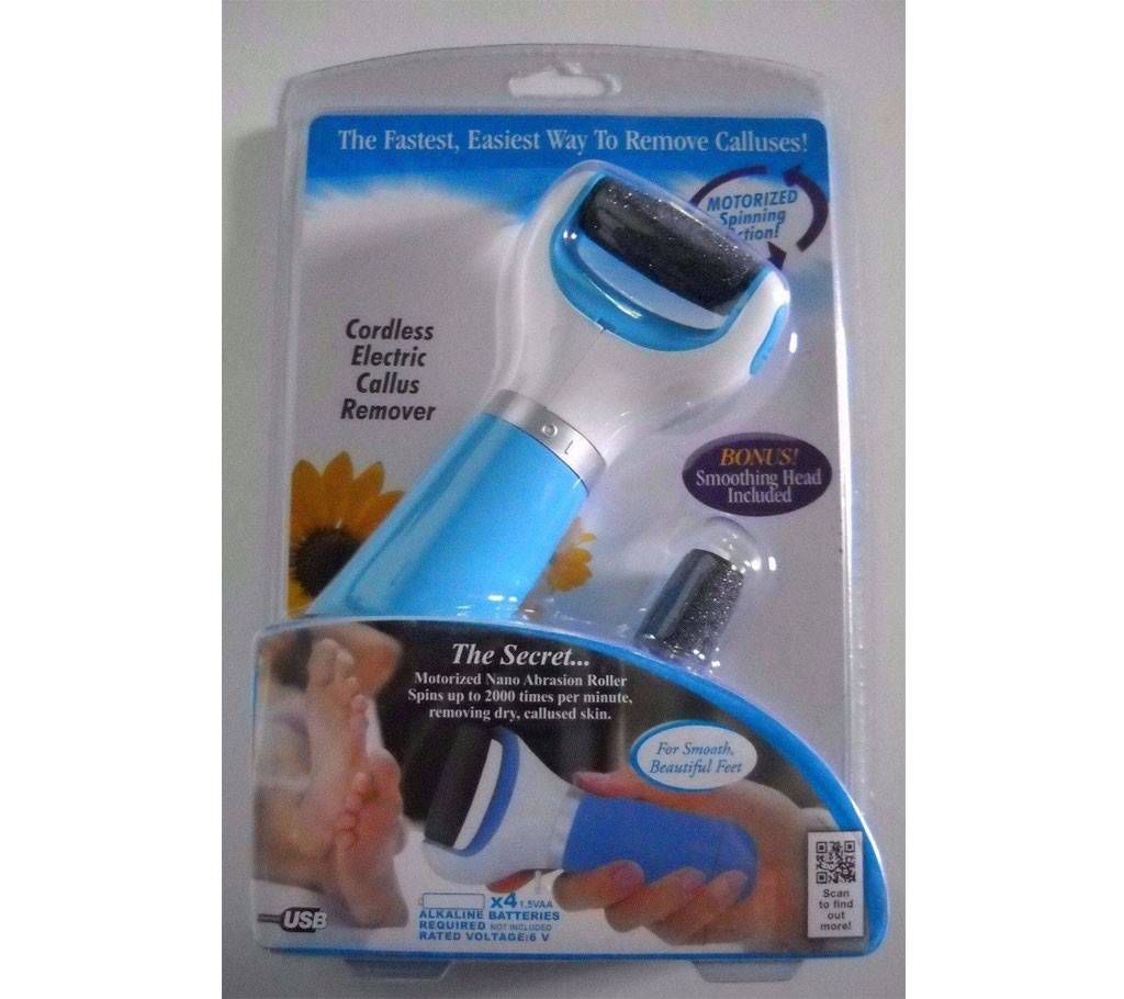Cordless electric foot callus remover