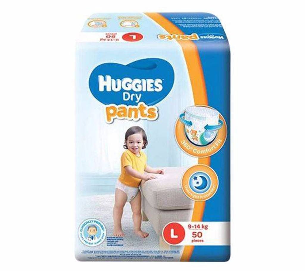Huggies Dry Pants-50 Pcs -(9-14 Kg)