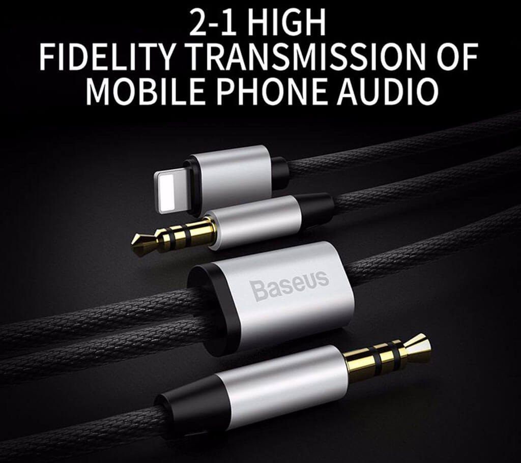 Baseus Aux Cable Dual Jack- 3.5mm
