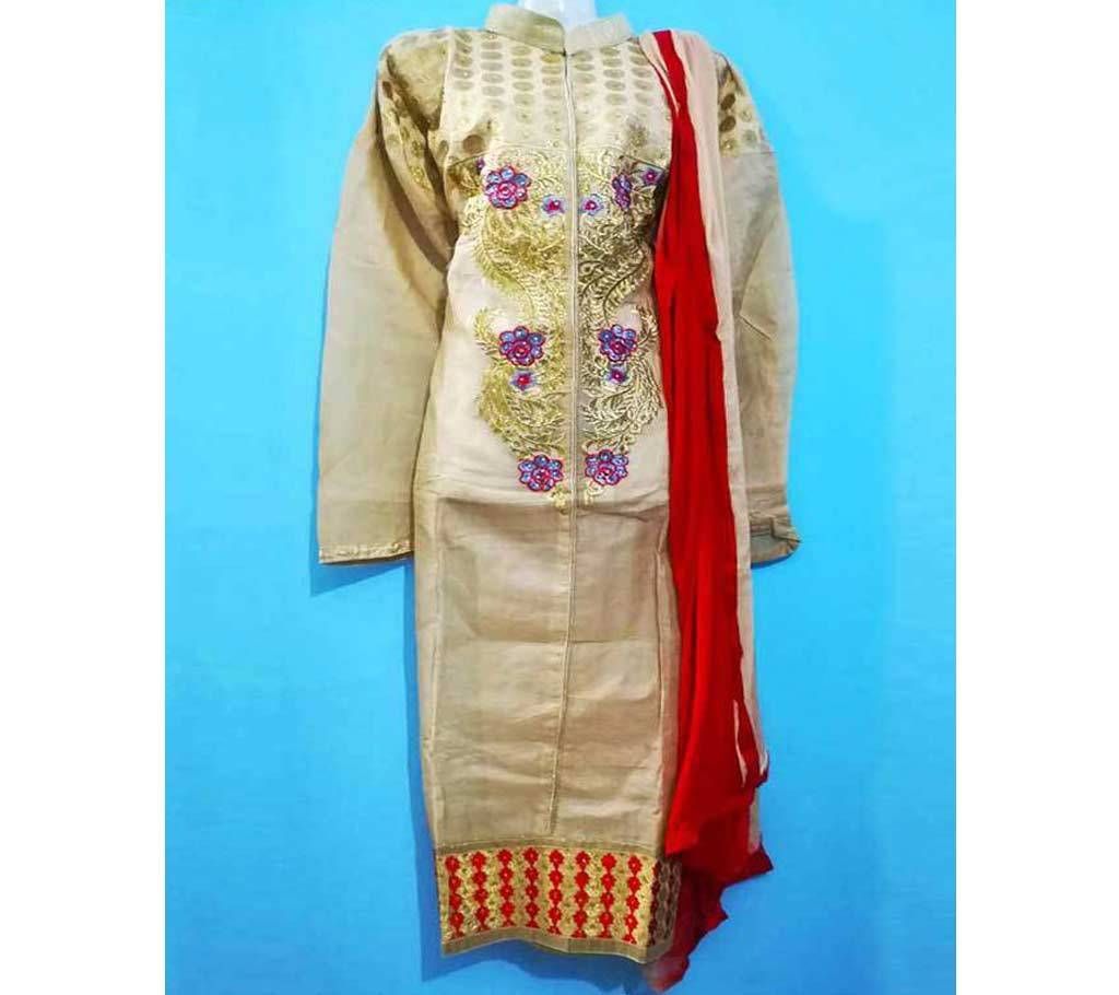 Unstitched Organdy Cotton Salwar Kameez