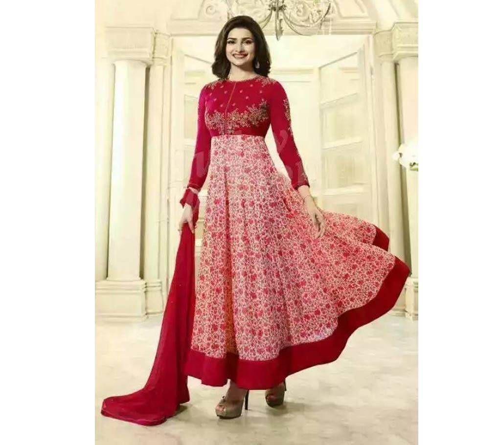 Indian Replica Semi-stitched Georgette Three Piece