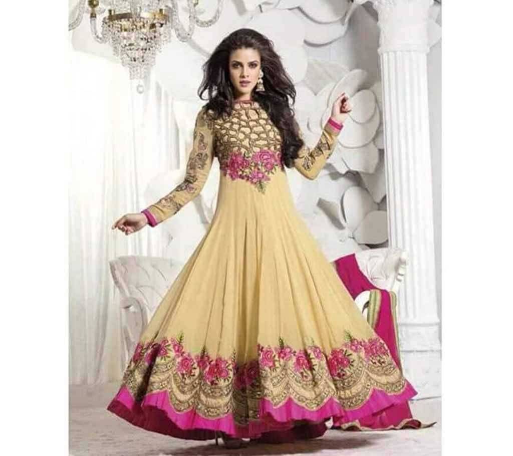 Semi-stitched Indian Replica Georgette Long Suit