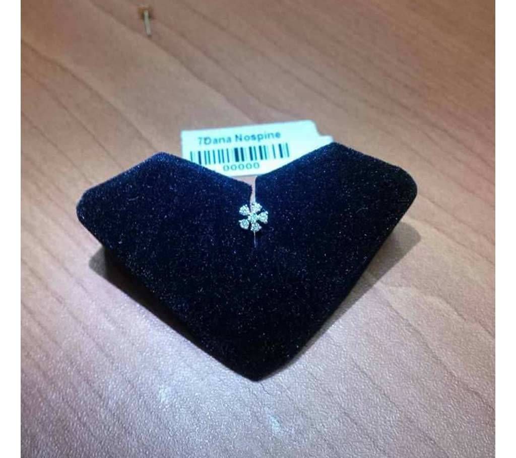  6 Star Diamond cut Nose pin