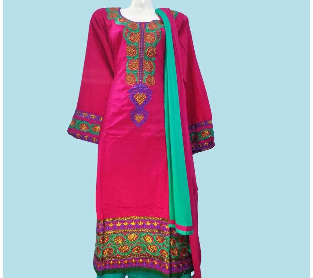Unstitched Santoon Cotton Salwar Kameez