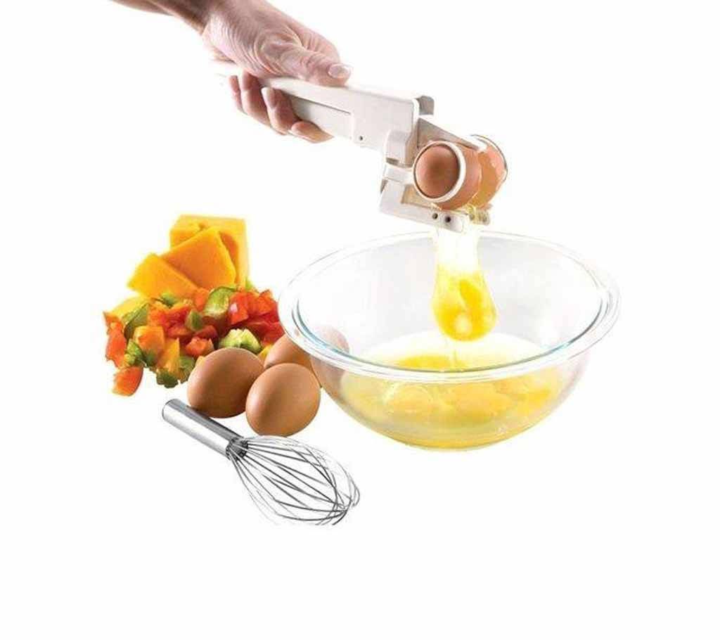 EZCRACKER handheld egg cracker 