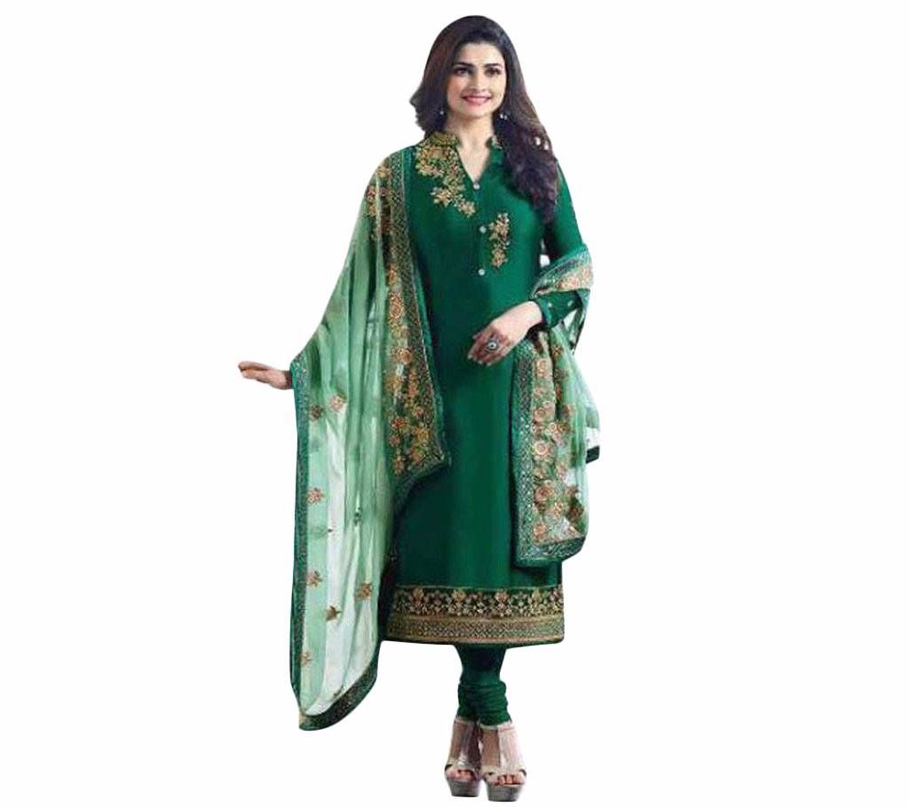 Unstitched Replica Georgette Embroidery Three-pcs