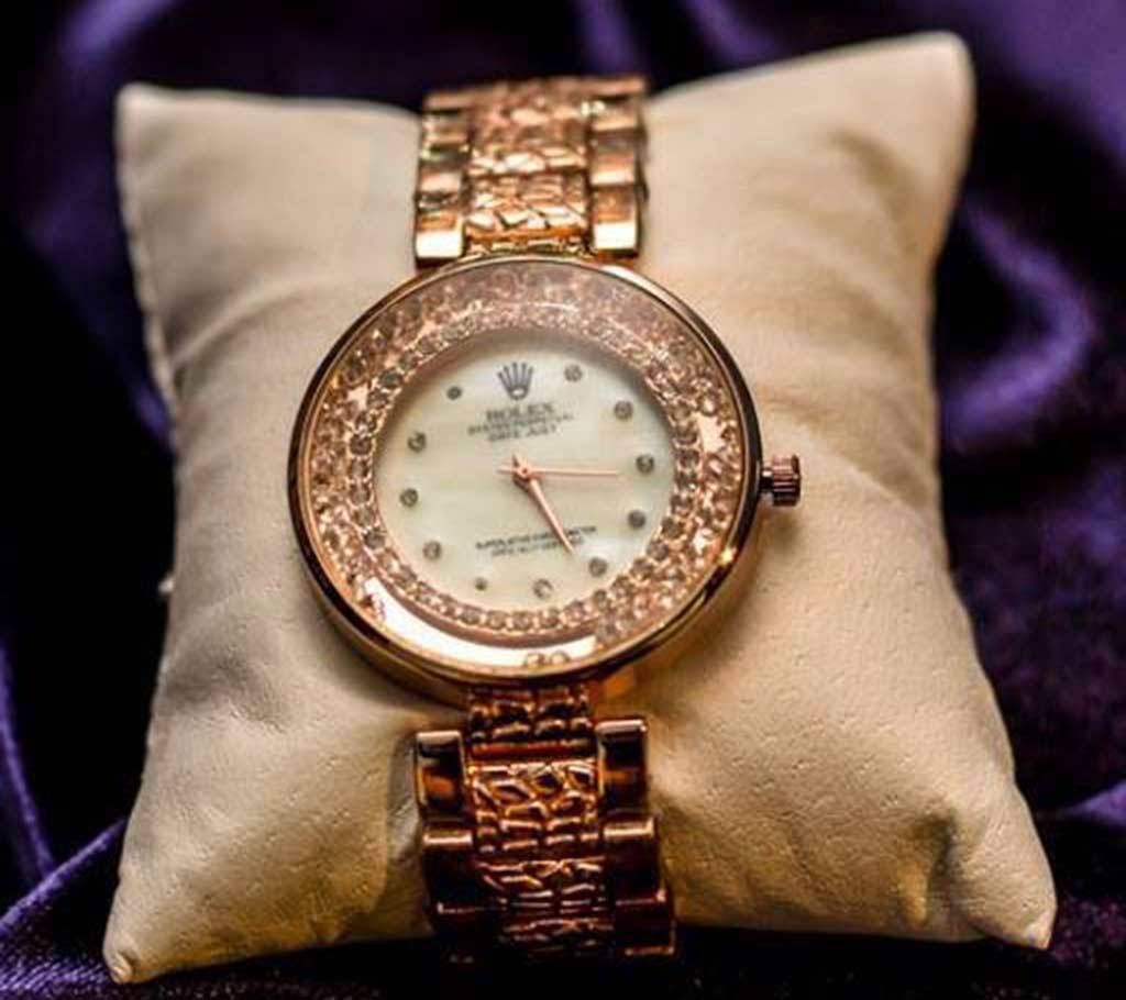 Rolex analogue dial ladies wrist watch- copy 