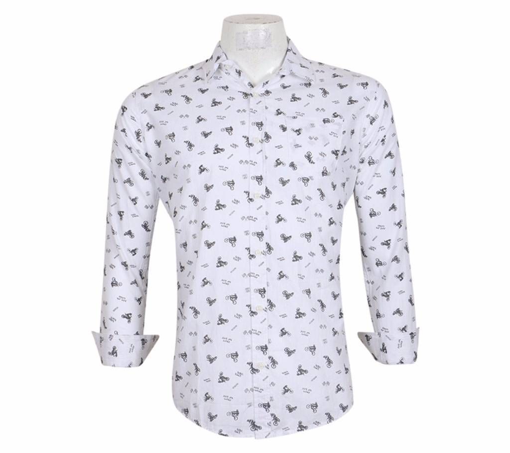 printed full sleeve casual shirt for men 