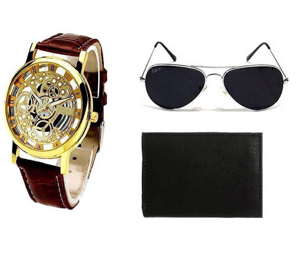 Ray-Ban (copy) sunglasses & Rolex (copy) watch & Wallet