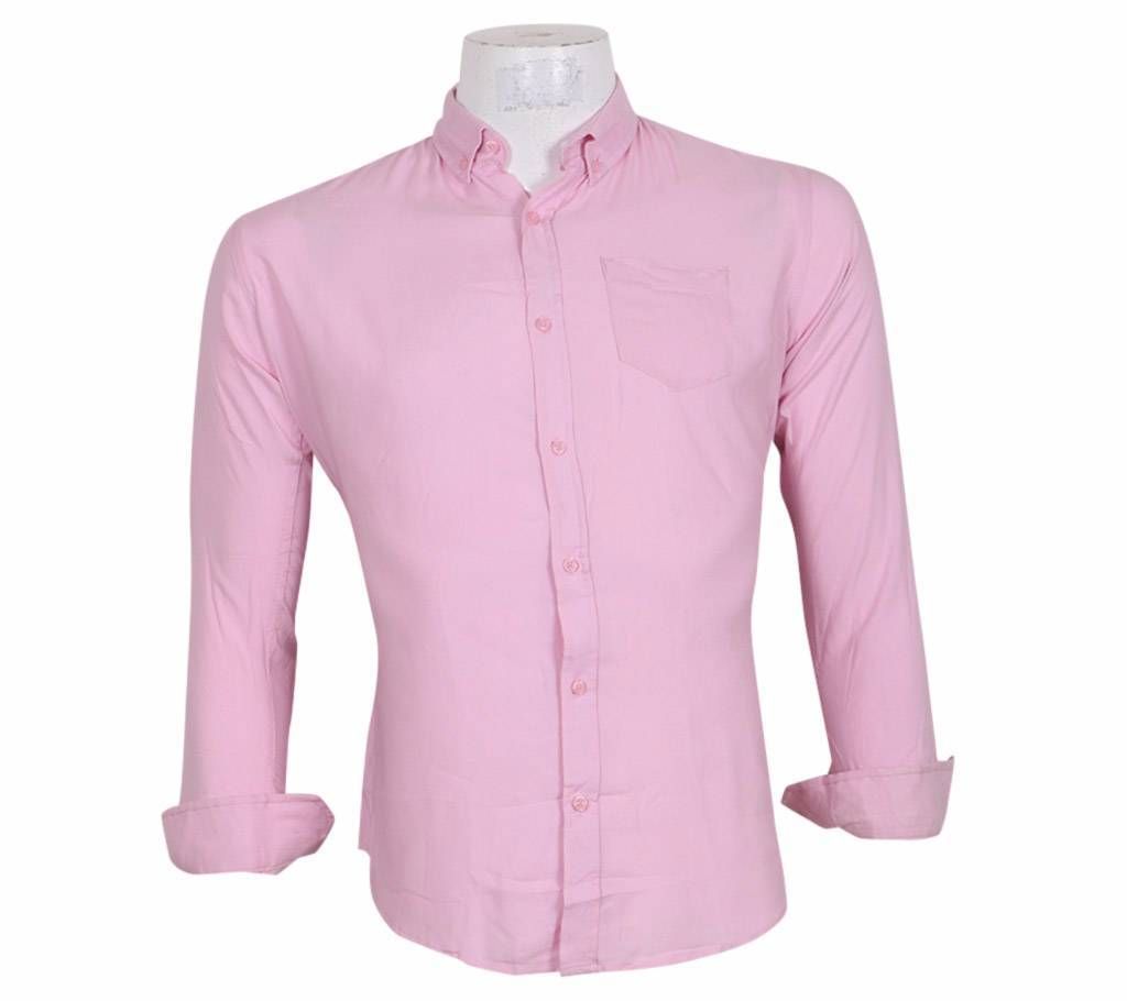 solid color full sleeve casual shirt for men 